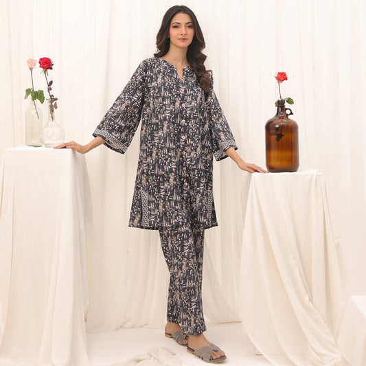 2 Pc Casual Co-Ord Set - ZL25-C07-02