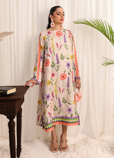 1 Pc Poly Silk Long Dress - ZL25-C05-05