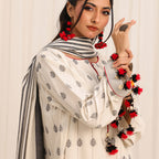 3 Pc Yarn Dyed Unstitched Suit - ZL25-C10-03