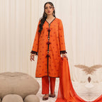 3 Pc Yarn Dyed Unstitched Suit - ZL25-C10-05